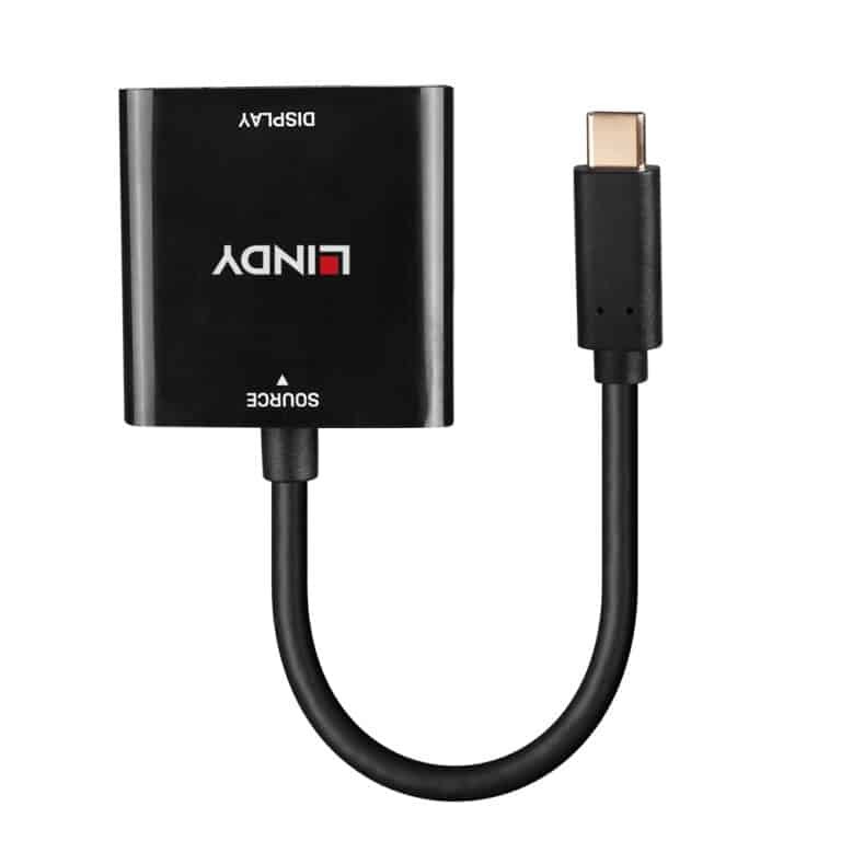 Lindy USB Type C Bi-Directionnel 8K60Hz 2m Vers DisplayPort Câble