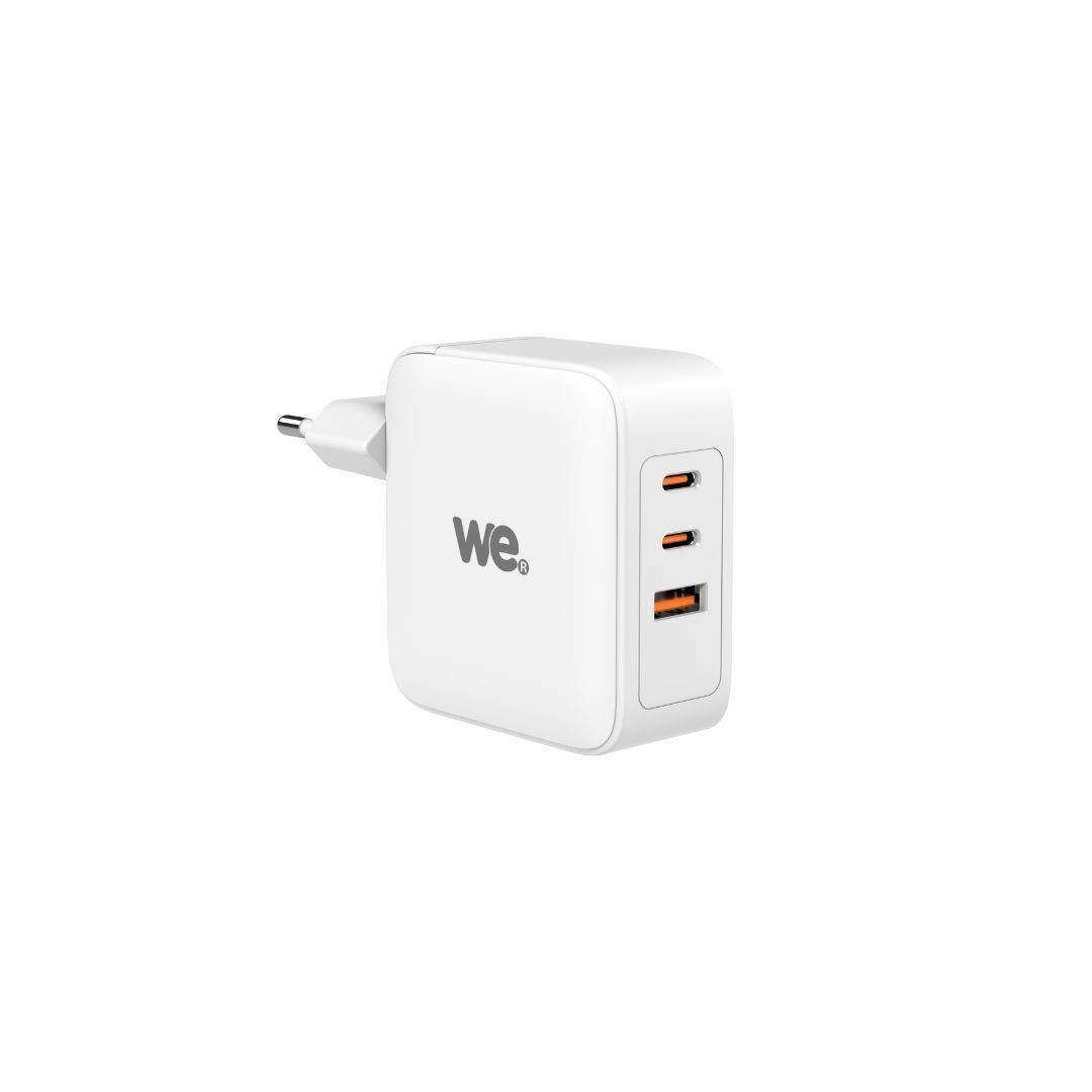 WE Chargeur secteur  GaN 2 ports USB-C 1 port USB