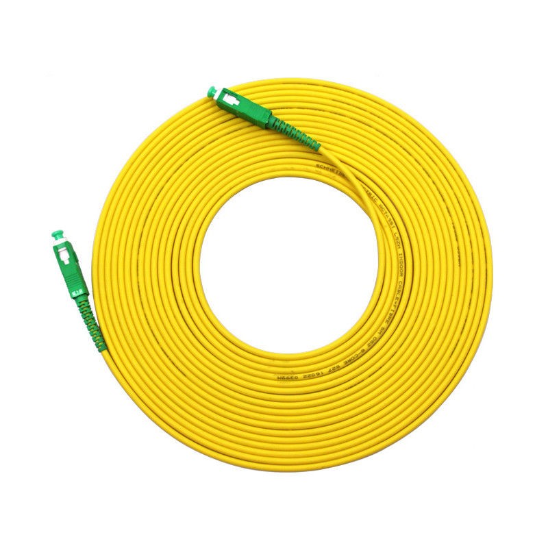 ekivalan Jarretière zip 2,0mm OS2 G652D SC-APC/SC-APC LSZH jaune 30m
