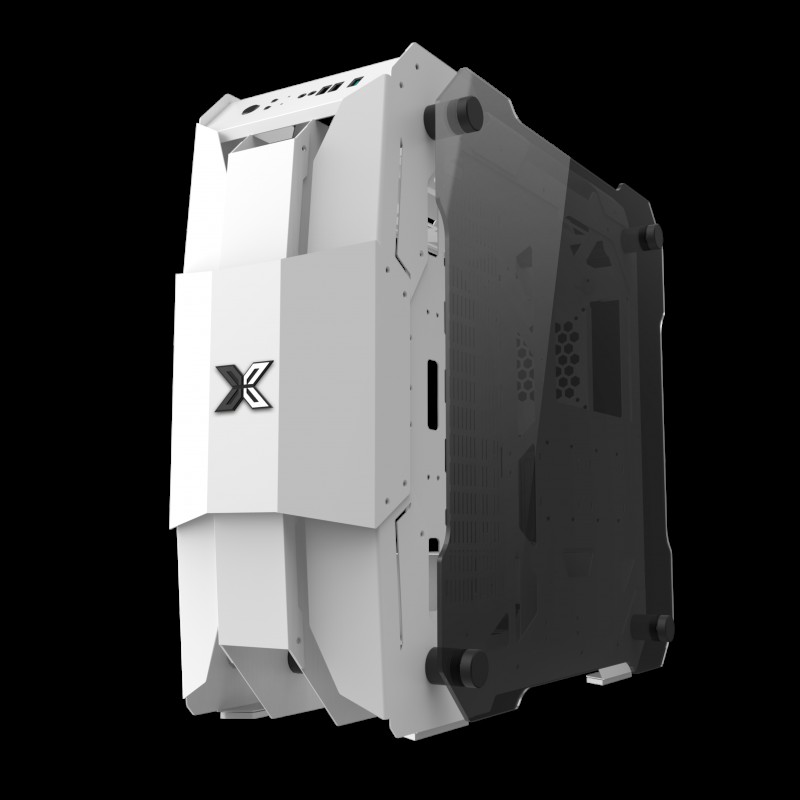 Xigmatek Boitier Grand Tour E-ATX  Cloud Digital avec panneaux vitrÃ©s (Blanc)