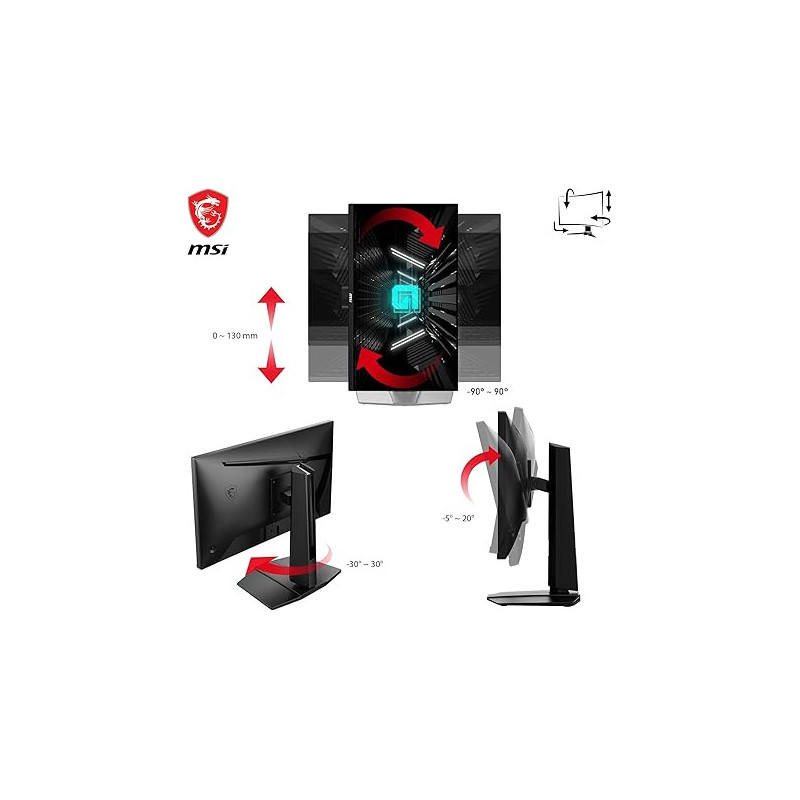 MSI Écran PC Gamer G255PF E2 24,5 Pouces 180Hz 1ms