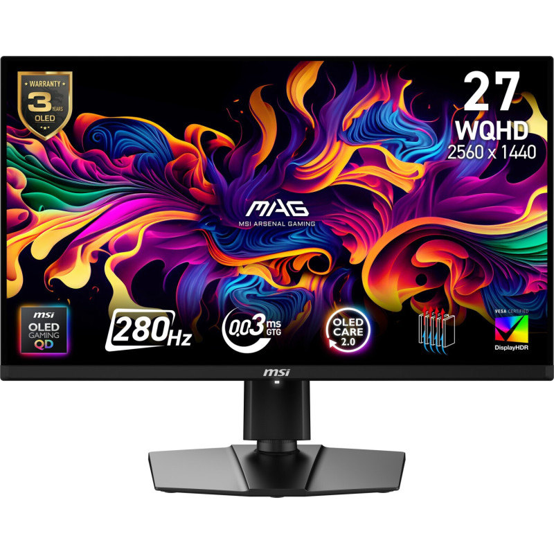 MSI Écran PC Gamer MAG 271QP QD-OLED 27 pouces