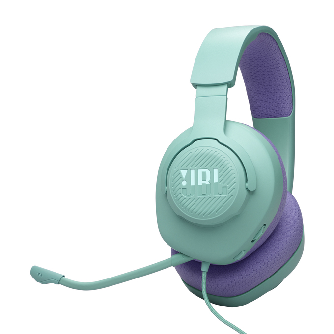 JBL casque gamer  quantum 100m2 bleu cyan