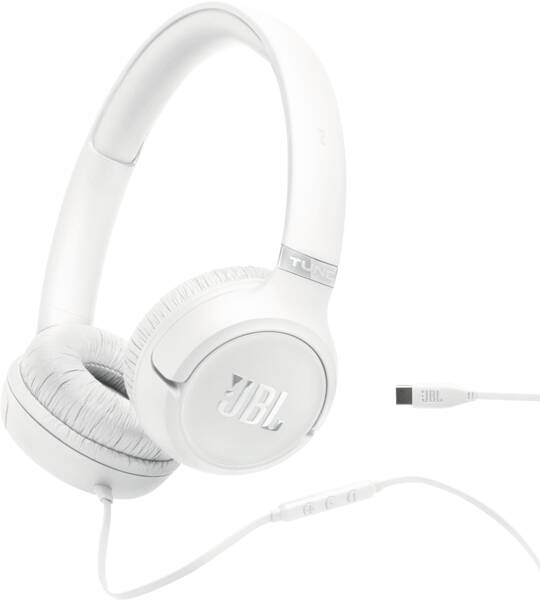 JBL Tune 530 Type C Filaire Blanc