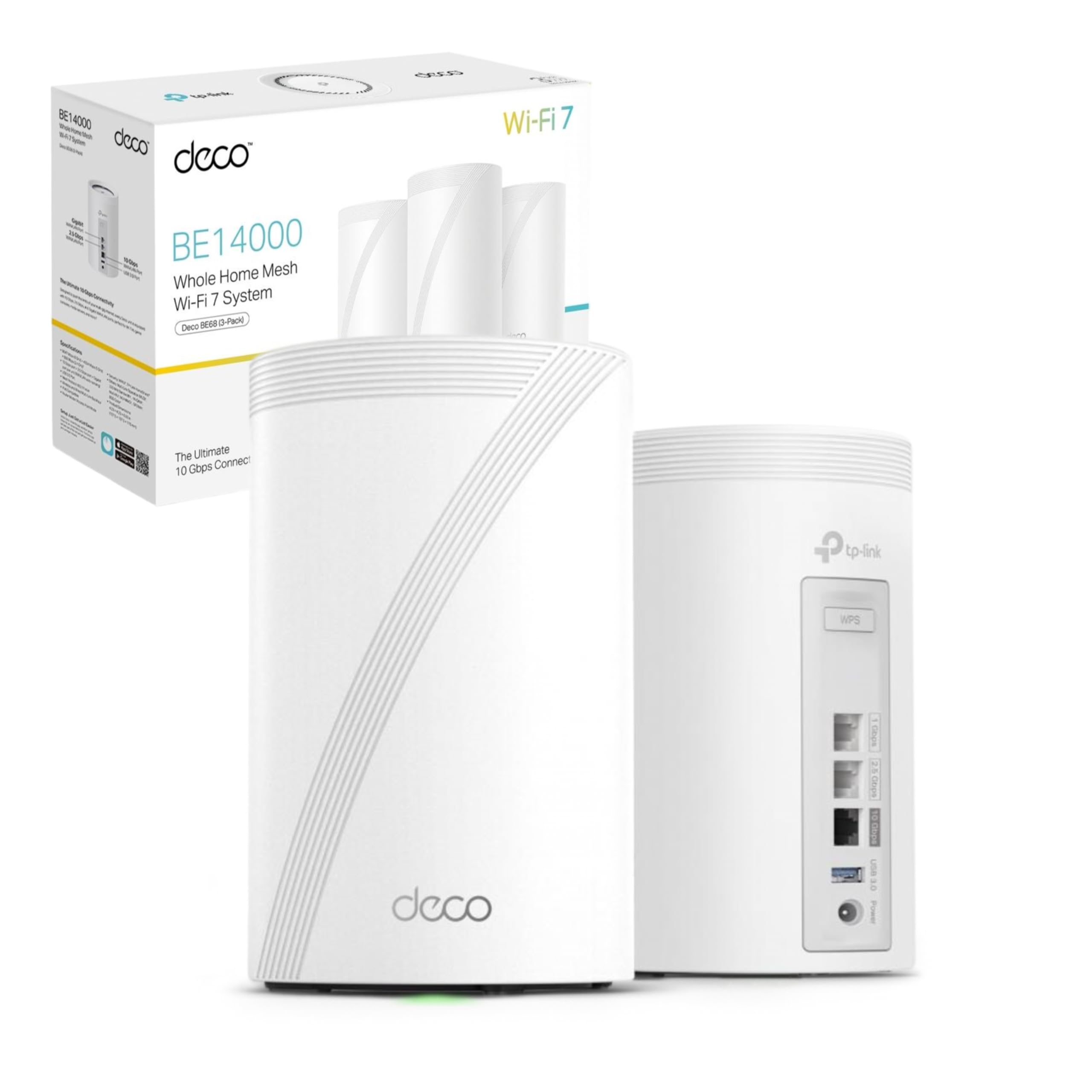 TPLINK BE14000 Whole Home Mesh Wi-Fi 7 System Tri-Band 2 pack