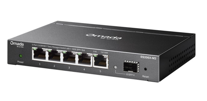 TPLINK Switch Réseau ES206X-M2 6 Ports Multi-Gigabit 2.5G et SFP+ 10G