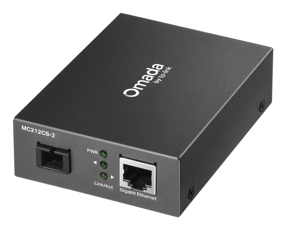TPLINK Omada 10/100/1000 Mbps RJ45 to 1000 Mbps Single-mode SC WDM Bi-Directional Fiber Converter