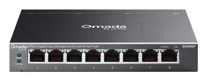 TPLINK Omada Switch 8x GE ES208GP PoE+