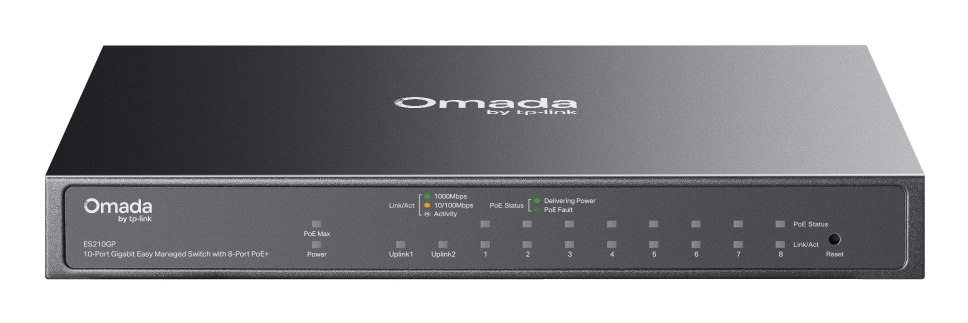 TPLINK Omada Switch 10x GE 8x PoE+ GE ES210GP