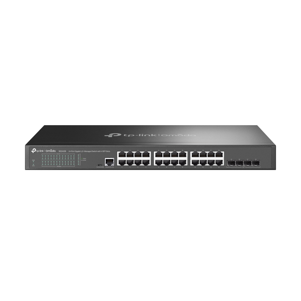TPLINK Omada 24-Port Gigabit L2+ Managed Switch with 4 SFP Slots