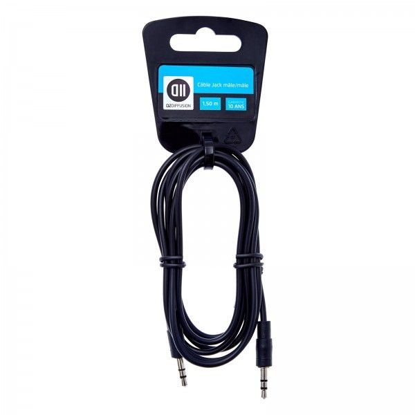 D2 Diffusion C ble Jack 3.5mm m le 1.50 m Accroche Cavalier