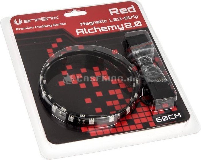 BitFenix Alchemy 2.0 Magnetic LED-Strip - 60cm, 30 LEDs, rouge