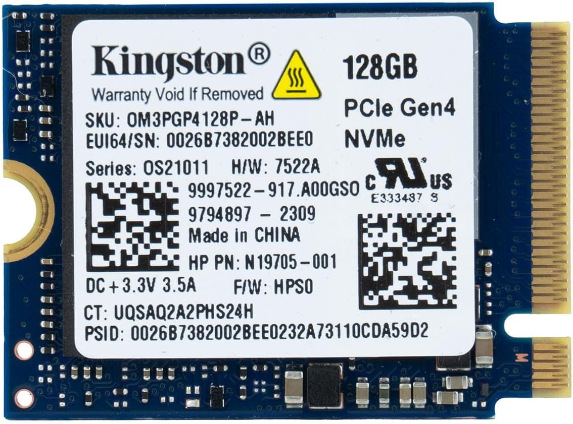 KINGSTON SSD Interne  M.2 128 Go PCIe NVMe