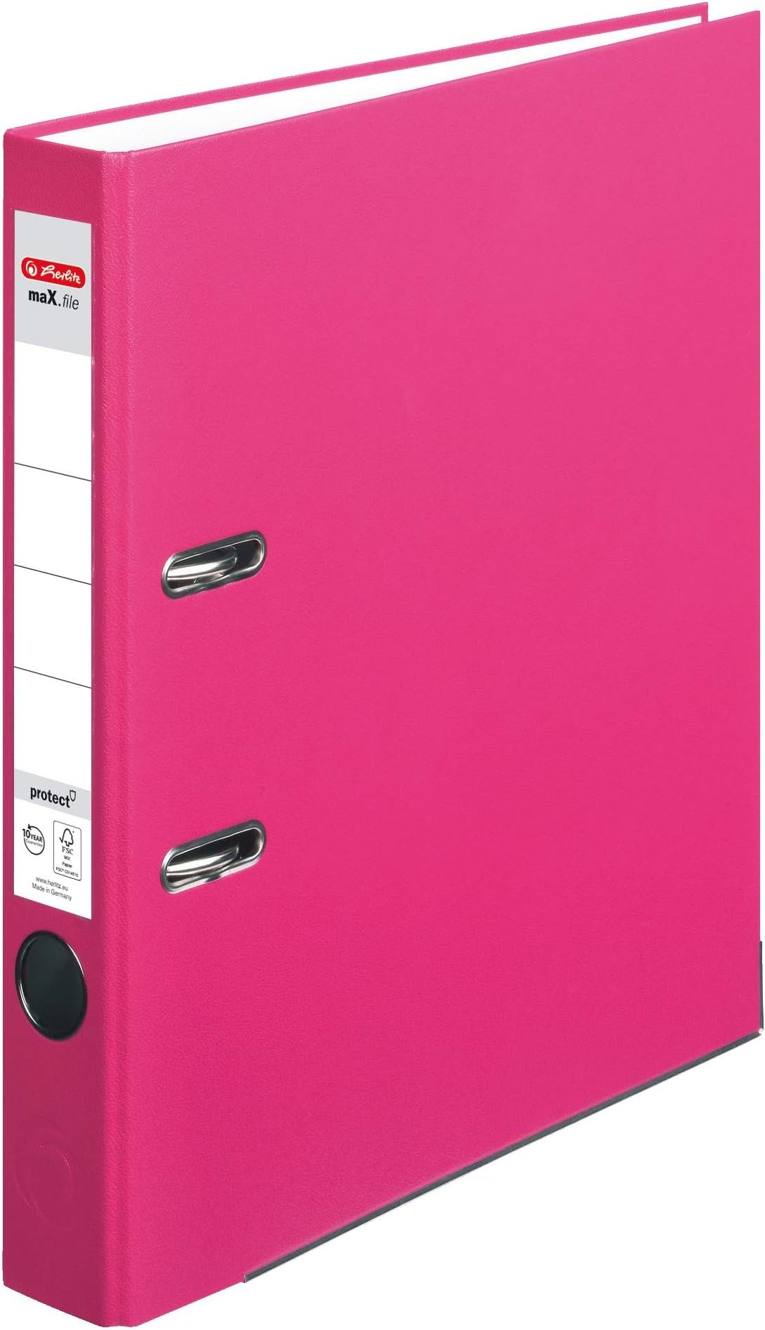 Herlitz Ordner maX.file protect A4 5cm pink