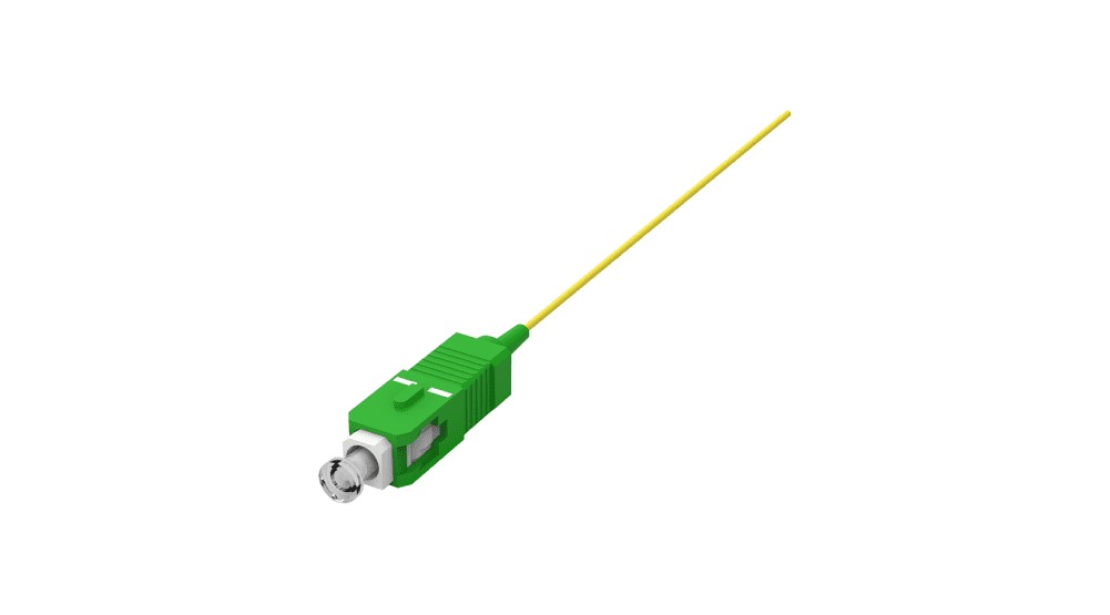 ekivalan Pigtail OS2 G652D SC-APC 900µm 900µm jaune 2m