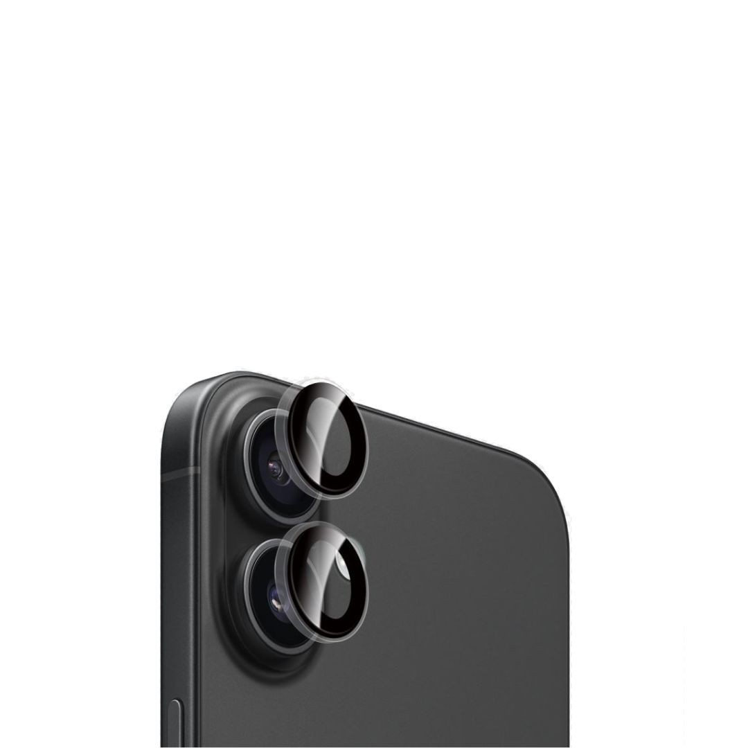 WE Protection d'objectifs appareil photo iPhone 16/16 PLUS transparent/noir