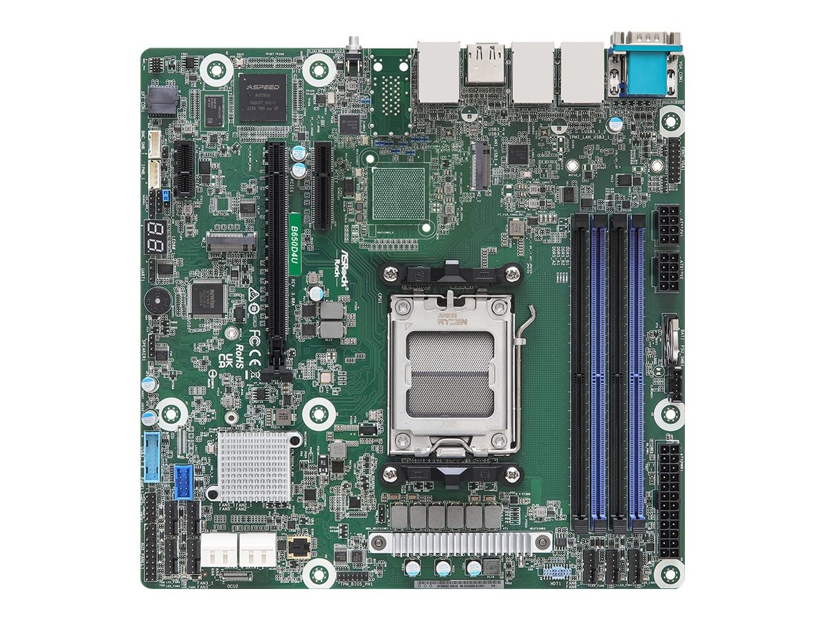 ASROCK Mainboard B650D4U micro-ATX Sockel AM5 Single