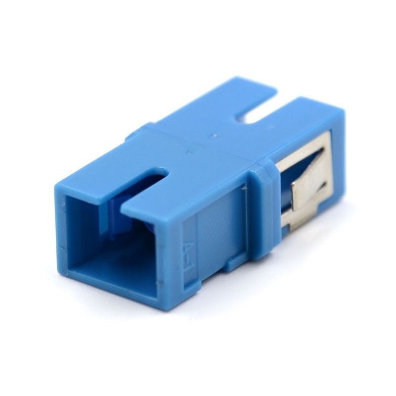 GENERIQUE Traversée optique SC / SC Simplex UPC bleue format keystone (sachet de 10 pcs)
