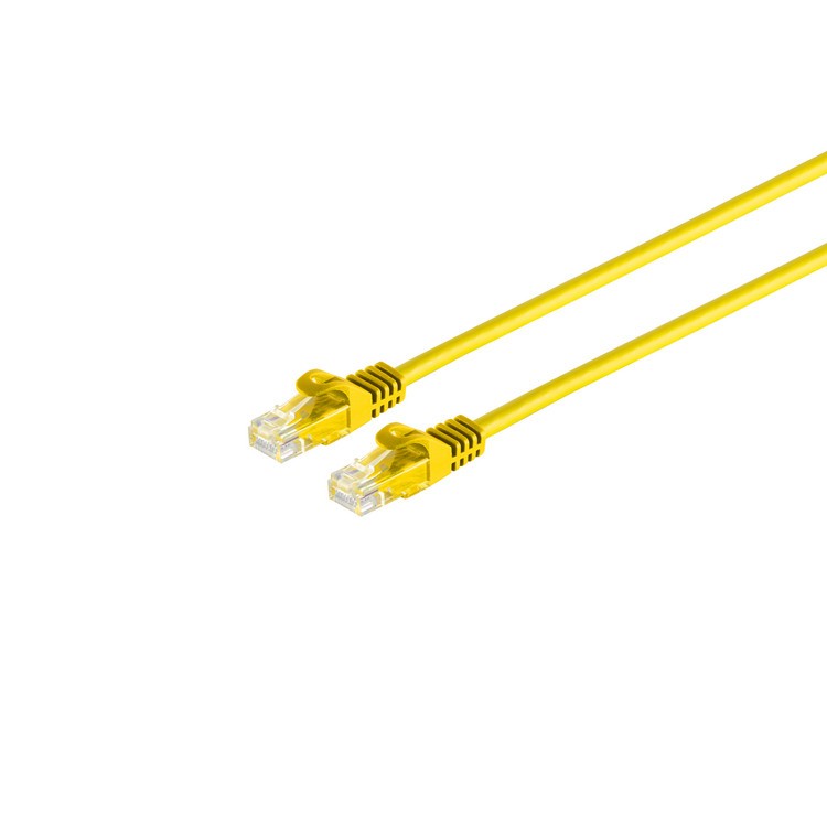 SHIVERPEAKS Shiverpeaks RJ45 Patchkabel U/UTP mit CAT7 Rohk., gelb 1,5m