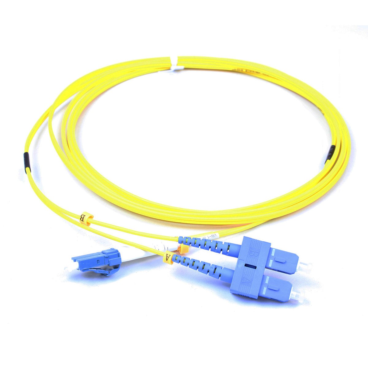 GENERIQUE Jarretière duplex 2.0 mm OS2 SC-APC/LC-APC jaune