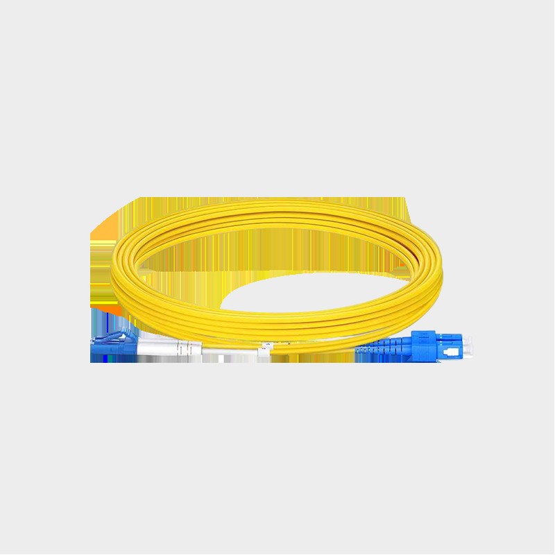 ekivalan Jarretière zip 2,0mm OS2 G652D LC-UPC/ST-UPC LSZH jaune 2m