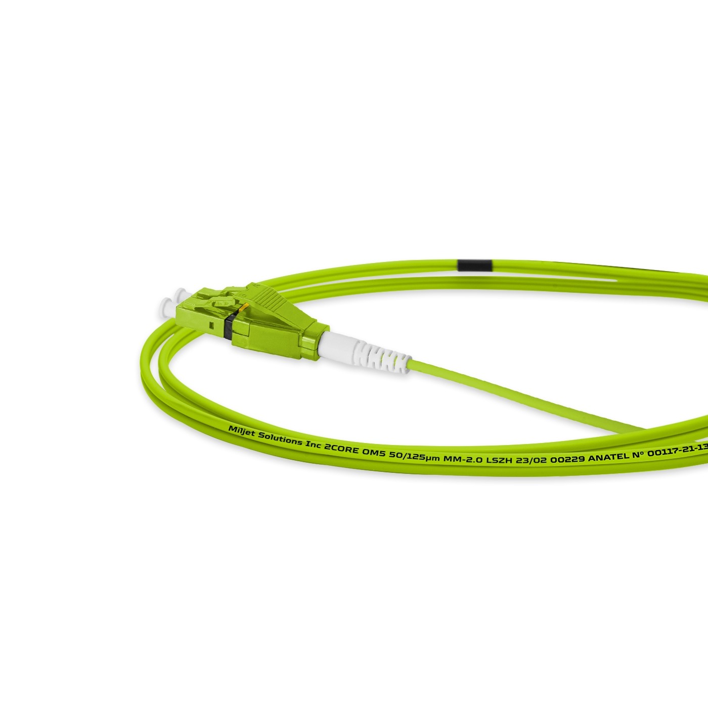 ekivalan Jarretière zip 2,0mm OM5 50/125 SC-UPC/SC-UPC LSZH lime 30m