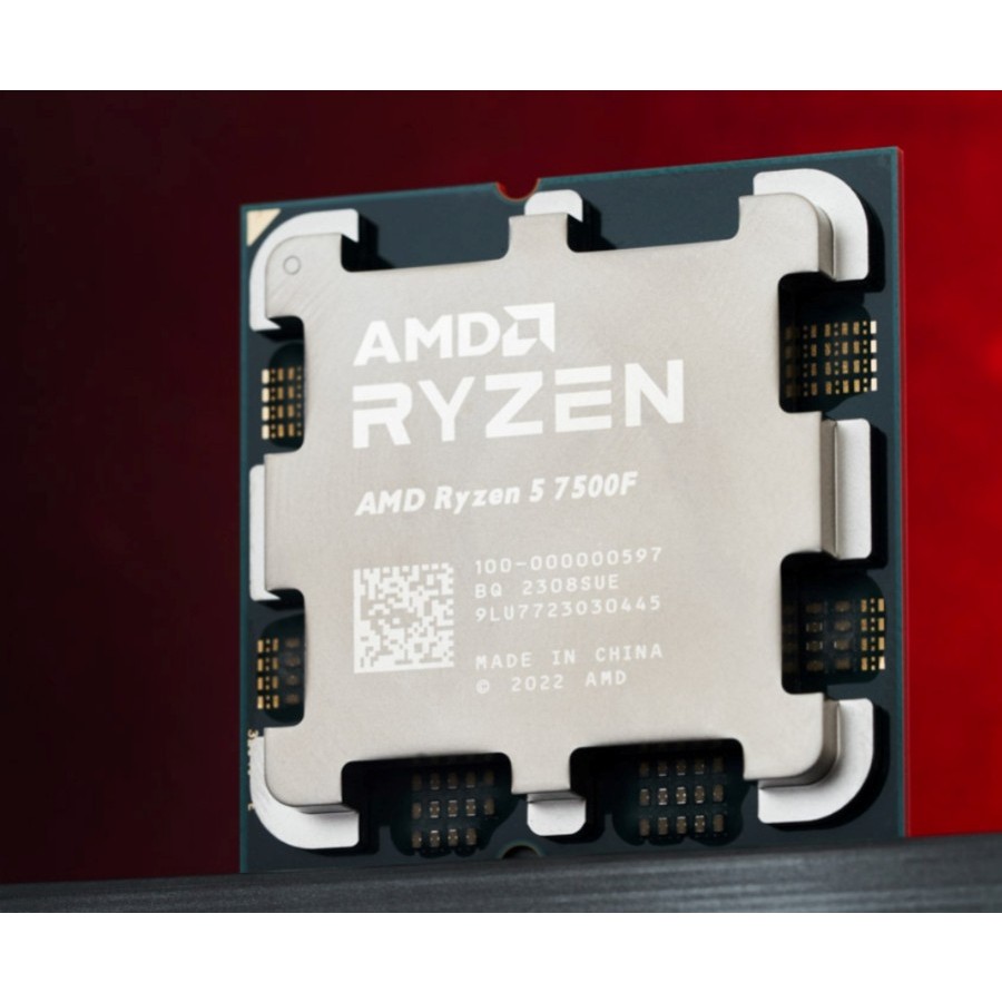 Microconcept PC AMD AMD Processeur Ryzen 5 7500F (5,0 Ghz) (Sans iGPU) Version OEM (Tray)