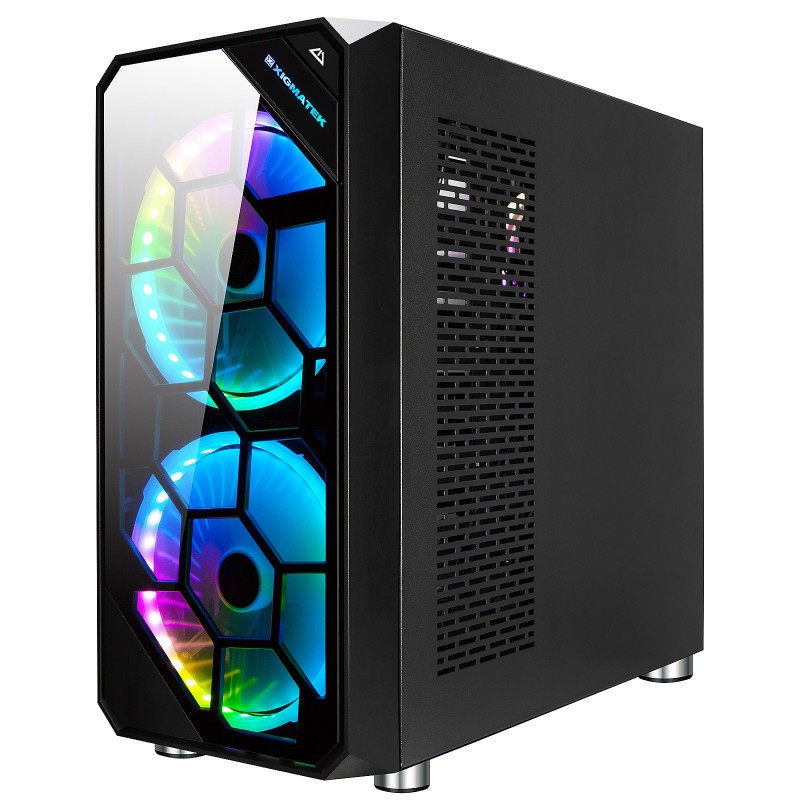 Xigmatek Boitier Grand-Tour E-ATX  Heaven Air RGB avec panneaux vitrÃ©s (Noir)