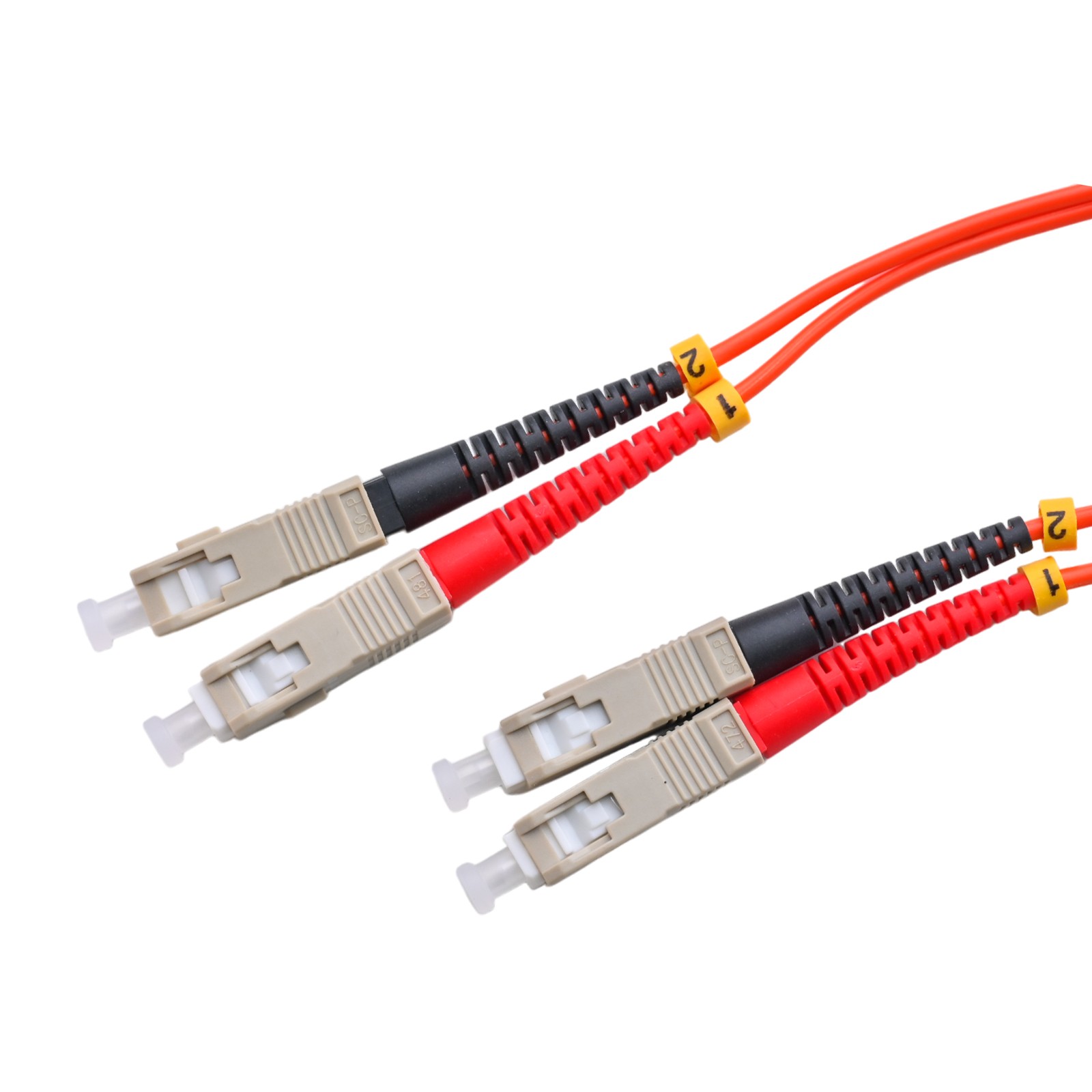 ekivalan Jarretière zip 2,0mm OM1 62,5/125 LCPC/STPC LSZH orange 5m