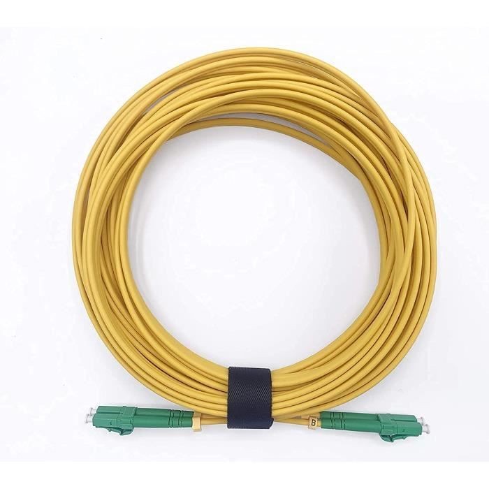 ekivalan Jarretière zip 2,0mm OS2 G652D SC-APC/LC-APC LSZH jaune 20m