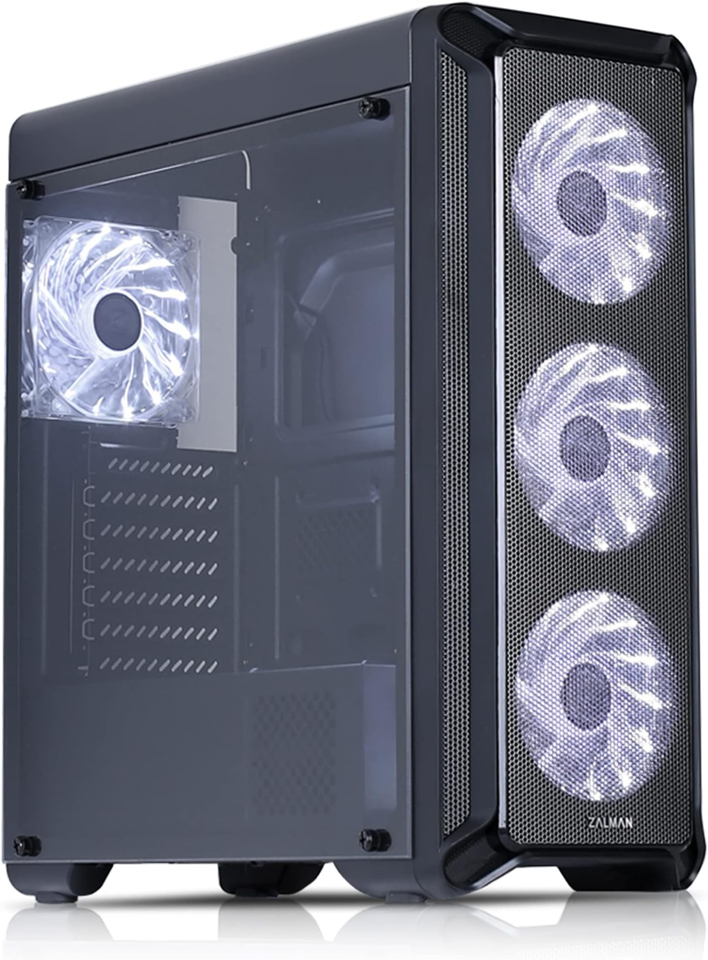 ZALMAN Boitier Moyen Tour ATX P60 ARGB avec panneaux vitrés (Noir)
