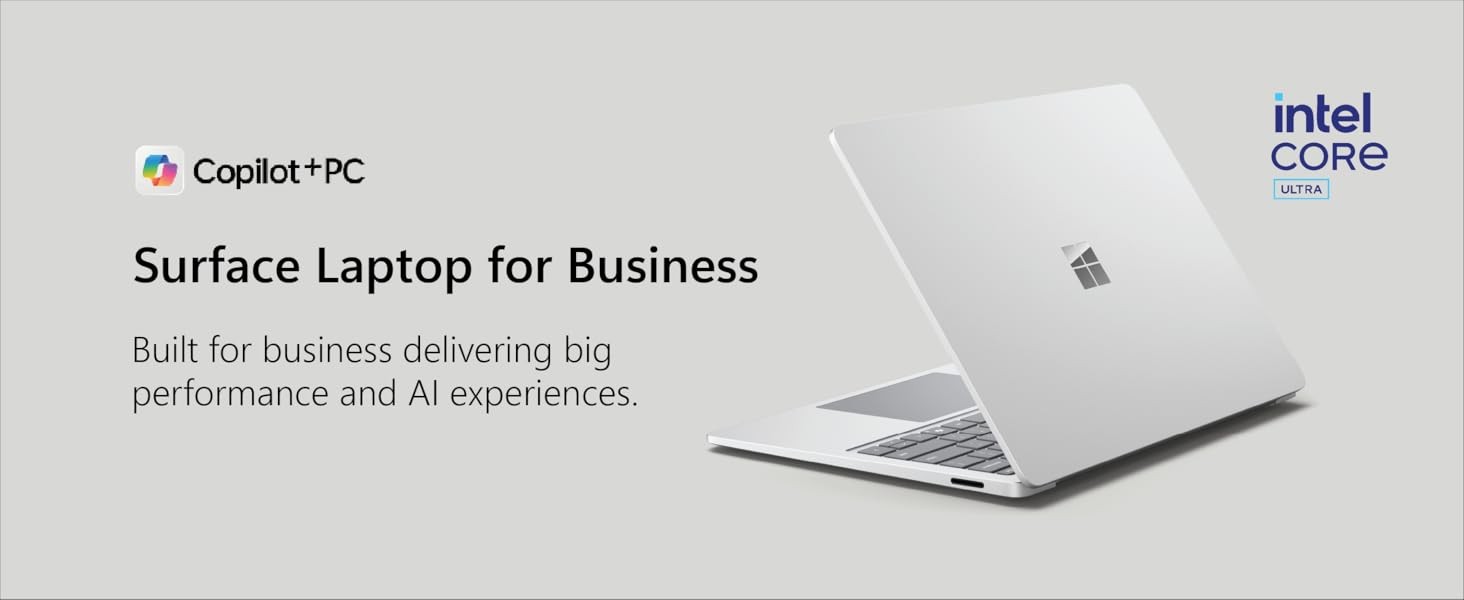 Microsoft Ordinateur Portable Surface Laptop 7 15 pouces Core Ultra 7 16 Go 512 Go SSD