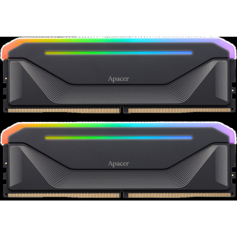 Apacer Kit Barrettes mÃ©moire 32Go (2x16Go) DIMM DDR5  Nox RGB 6000MHz (Noir)