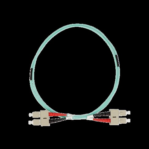 ekivalan Jarretière zip 2,0mm OM3 50/125 SC-UPC/SC-UPC LSZH aqua 10m