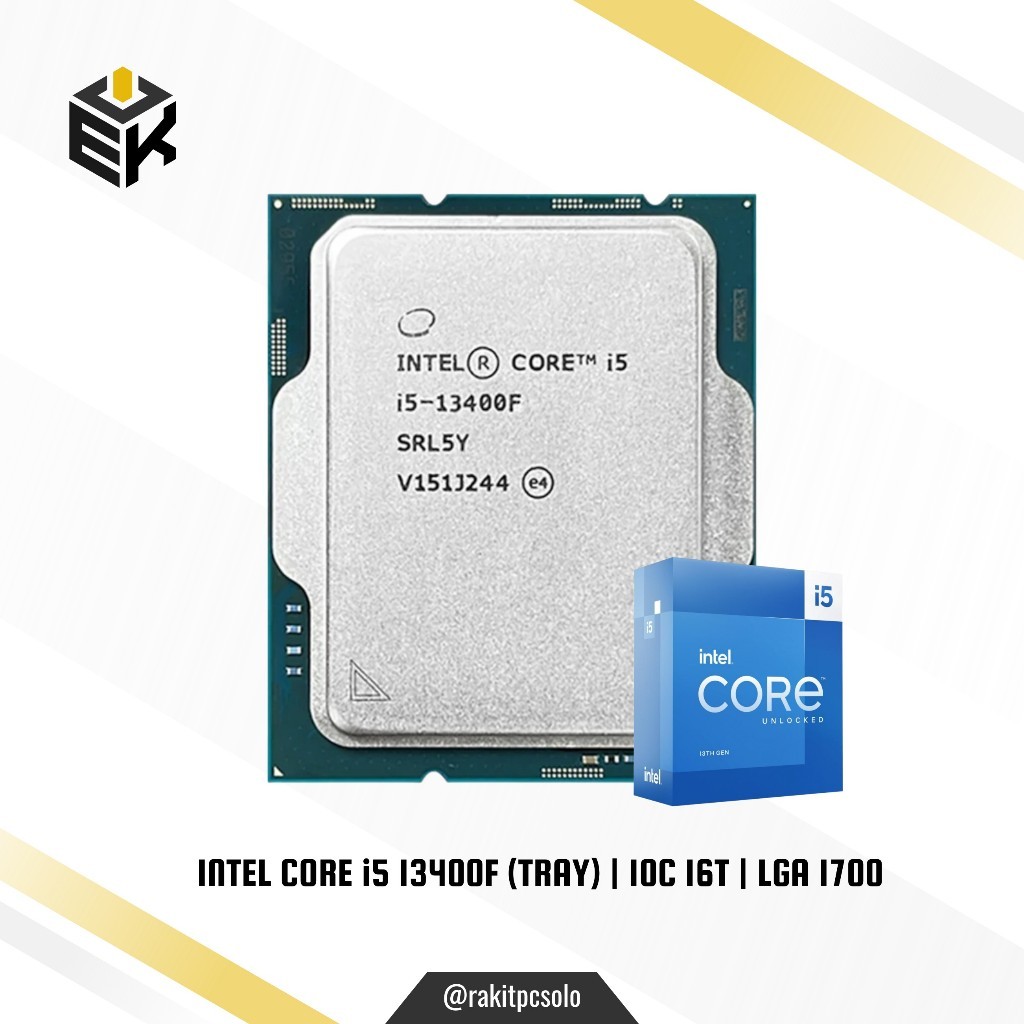 INTEL Processeur Core i5-13400F Socket LGA1700 13ème Génération Tray