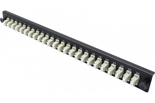 DEXLAN Façade équipée 24 SC UPC MM Duplex pour tiroir optique 1U