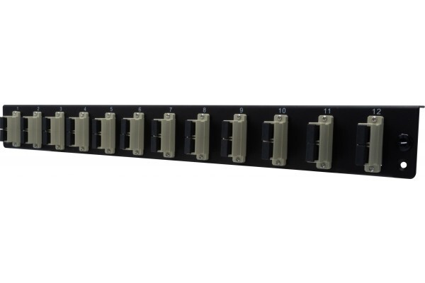 DEXLAN Façade équipée 12 ST MM pour tiroir optique 1U