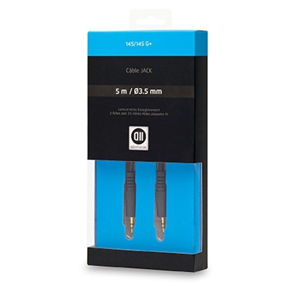 D2 Diffusion C ble Jack 3.5mm m le 5 m Fiches Or