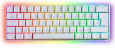 Onlan Clavier MÃ©ca 60% Blanc RGB New