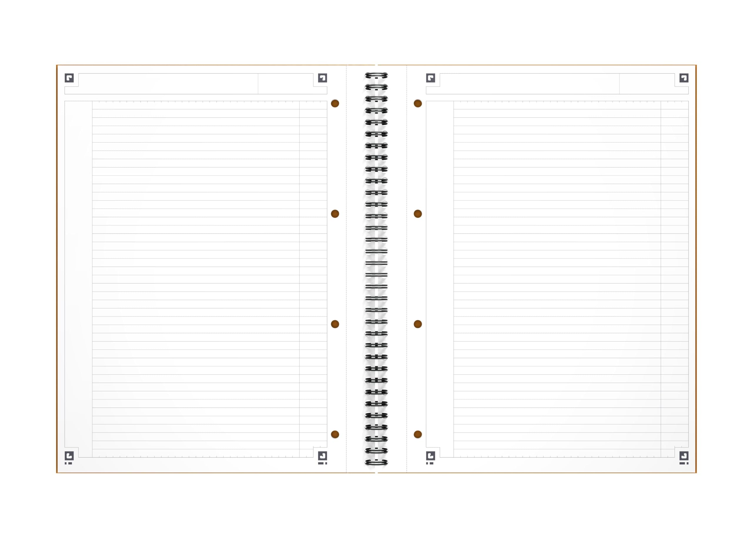 Oxford Cahier à spirale de 160 pages Notebook International 29,5 x 23 cm Orange