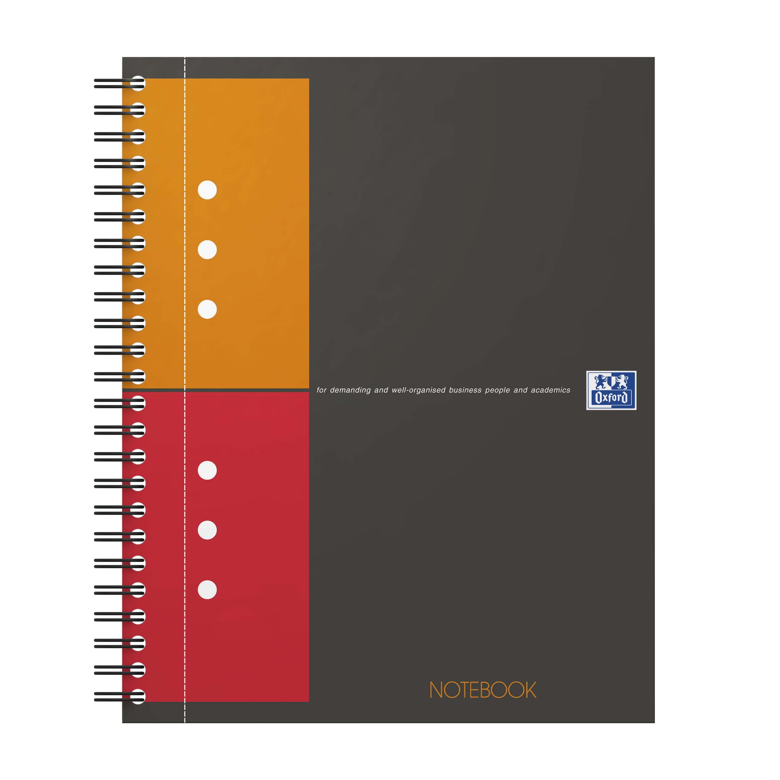 Oxford International Notebook A5+ kariert 5 mm 80 Blatt