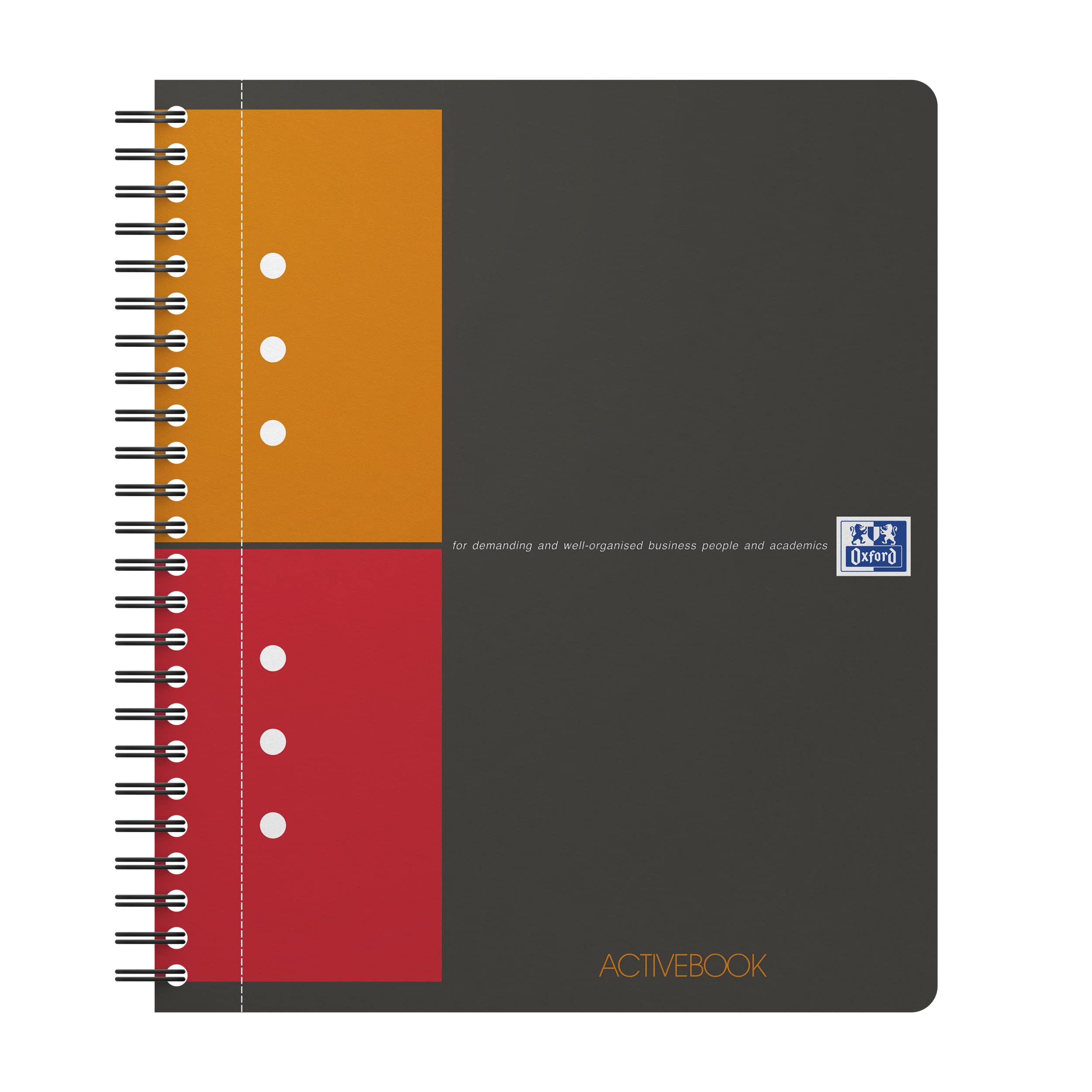 Oxford International Activebook A5+ kariert 5 mm 80 Blatt