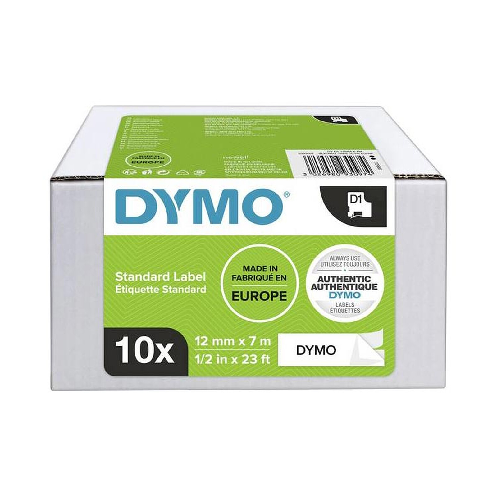 DYMO Modèle du produit : Pack de 10 Rubans D1 Standard