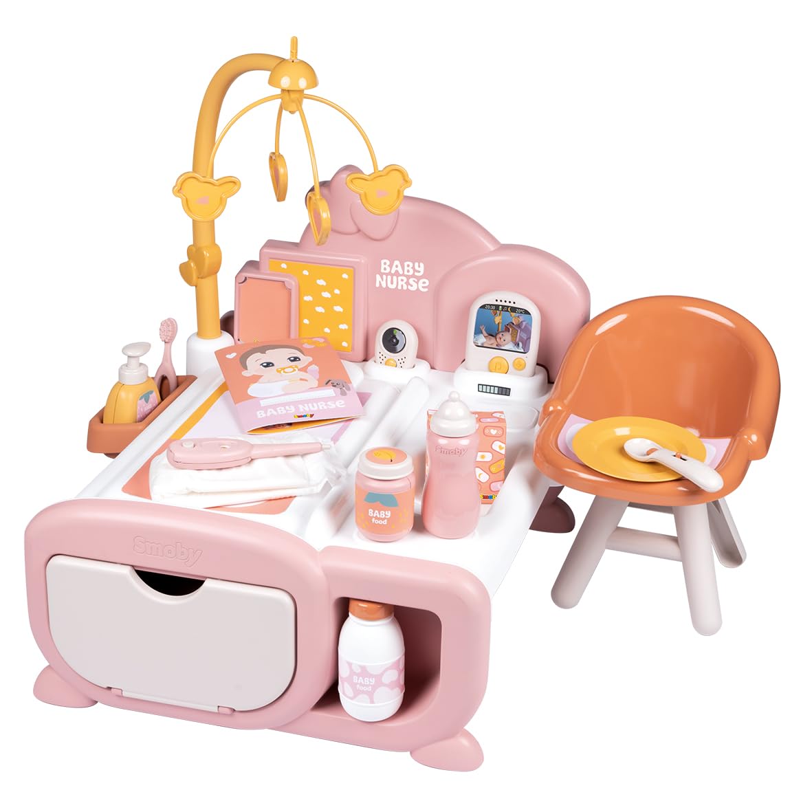 Smoby Baby Nurse Puppenwiege avec Himmel