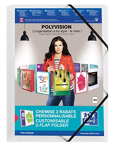 Oxford Eckspannermappe polyvision A4 mit 3 Klappen