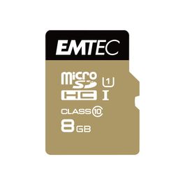 EMTEC Carte mémoire Micro sdhc 8gb class 10 +adapt sd
