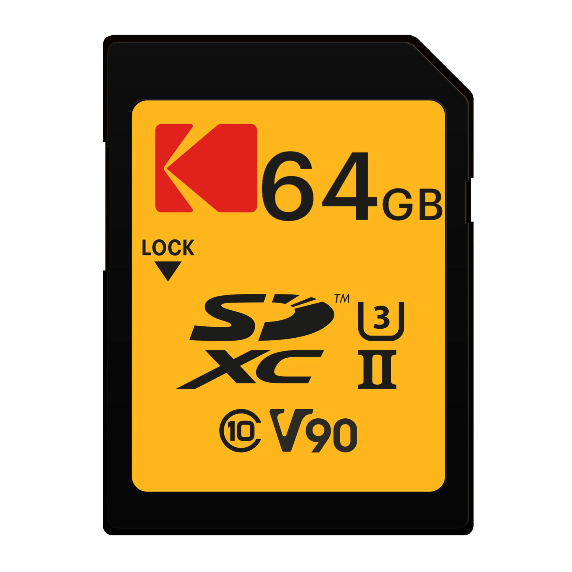 KODAK EKMSD64GUHS2V2K mémoire flash 64 Go SDXC UHS-II Classe 10