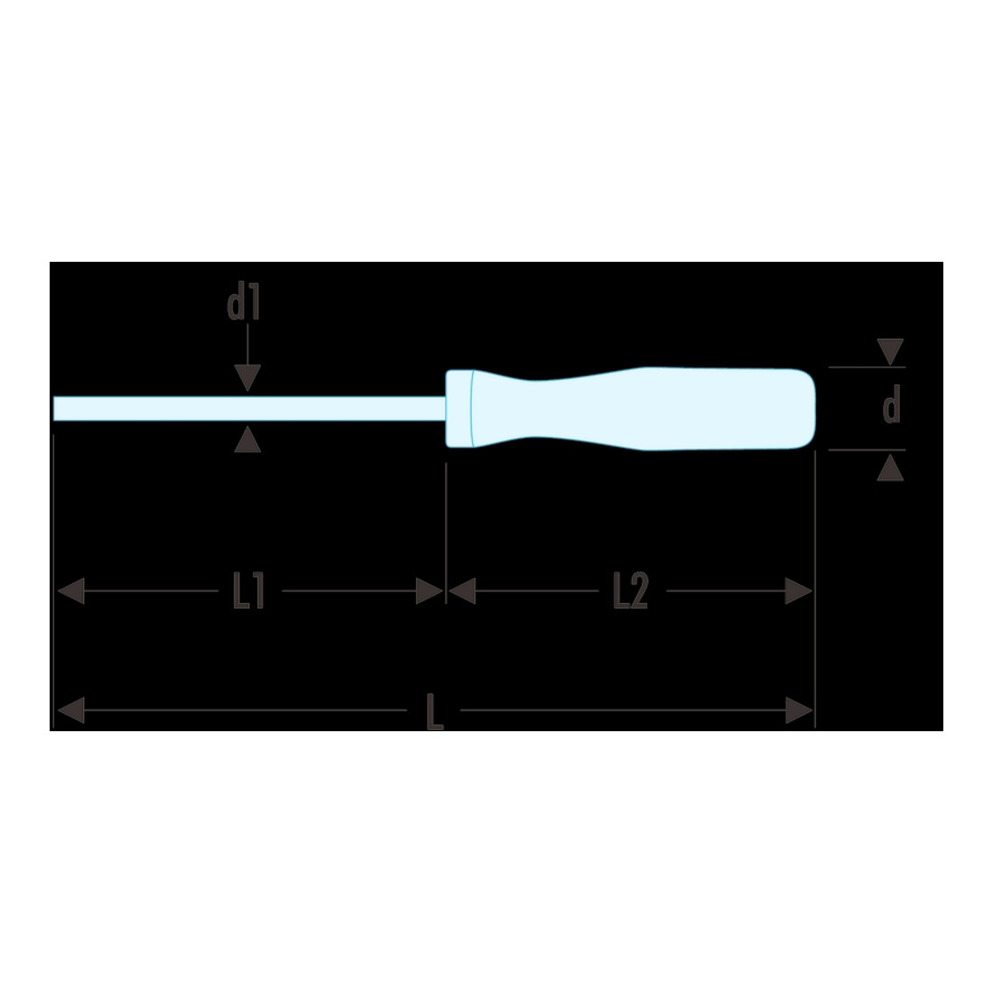 FACOM Tournevis ISORYL fente 8 mm