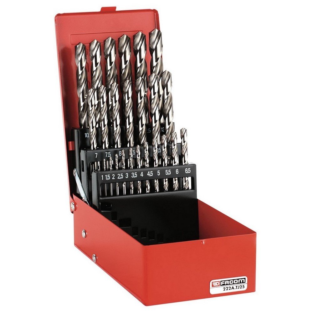 FACOM Lot de 25 Forets Taillée 1P13 Mm
