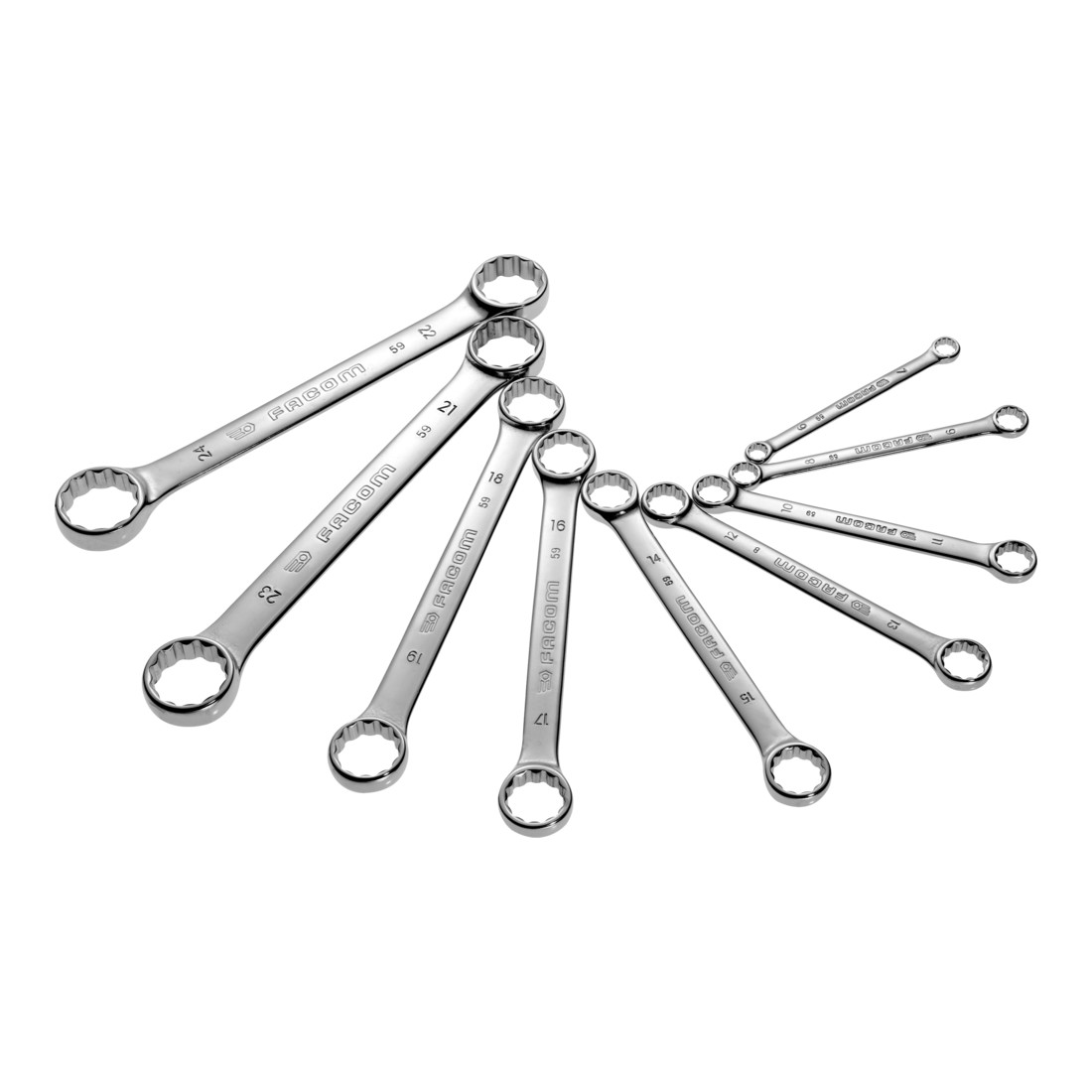 FACOM Jeu de clés polygonales droites , 12 pièces